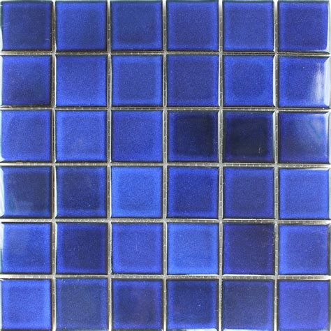 Ceramic Mosaic Tiles Blue Uni Backsplash Uk