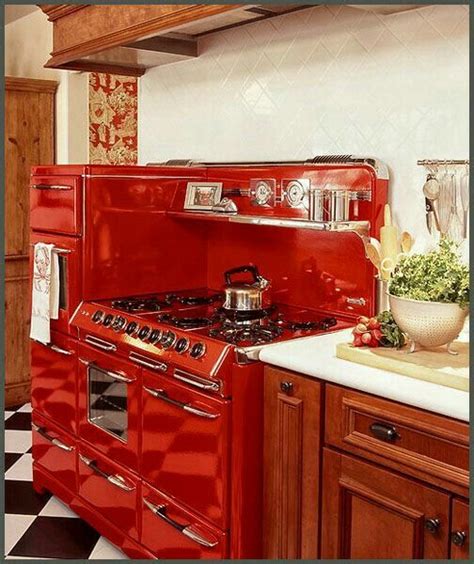 Pin By Antoinette Kelleher On Kitchens Retro Kitchen Accessories Red