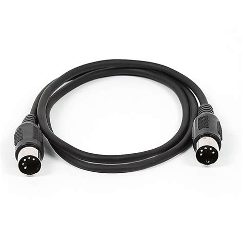 Midi Cable With 5 Pin Din Plugs Black 5 Lengths Available Monoprice