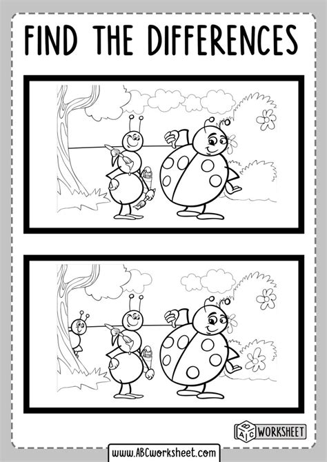 Spot The Difference Printable Pdf Free Printable Word Searches