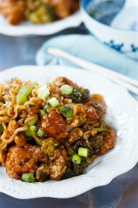 Sesame seems the same at both places. Ramen Noodle General Tso's Chicken - The Cozy Cook