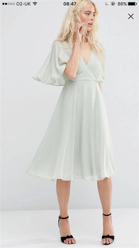 The shape's flattering, thanks to elegant long. Floaty. Sage green. | Sage bridesmaid dresses, Maxi dress ...