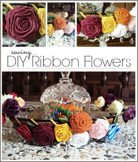 How To Make Ribbon Flowers That Look Like Roses Craftionary