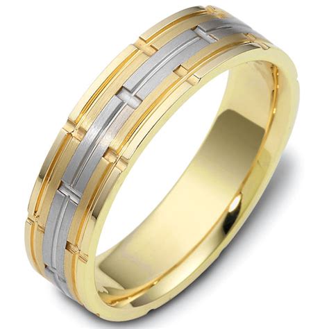 Https://techalive.net/wedding/comfort Fit Wedding Ring 18kt Two Tone Gold