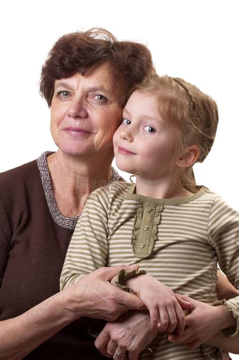 Grandmother And Granddaughter Stock Photo Image Of Grandchild