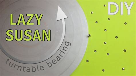 Decide how large you want your turntable top to be. DIY How to make a Lazy Susan - Turntable Bearing - YouTube