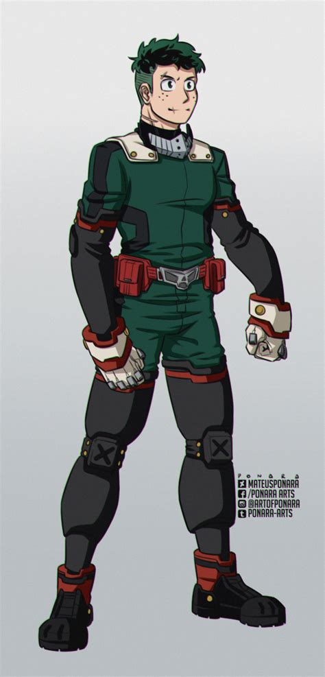 Art Of P0nΔrΔ — My Rendition Of How I Picture An Older Deku