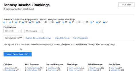 Simply click on the consensus rankings tab in the cheat sheet creator and you'll be able to build the perfect cheat sheet in a matter of seconds. Create 2020 Fantasy Baseball Cheat Sheets & Rankings