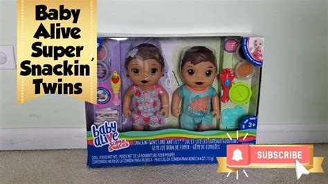 Baby Alive Super Snack Snackin Twins Luke And Lily👶 Youtube