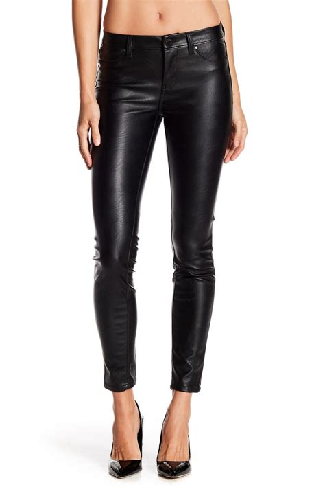 blanknyc denim faux leather skinny pants nordstrom rack leather skinny jeans vegan