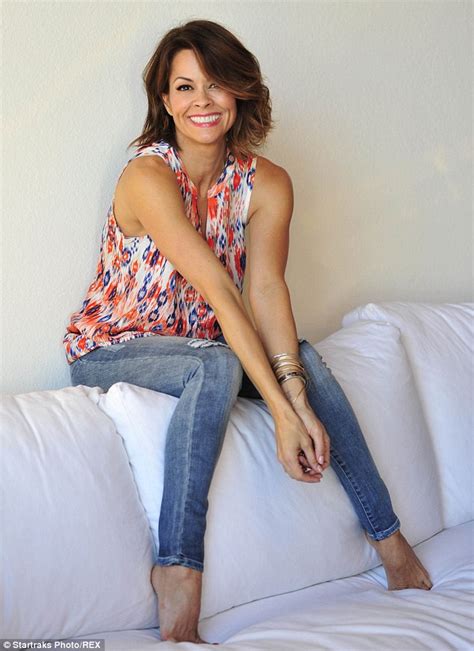 Brooke Burke Charvet Models Her Beach Lunch Lounge Clothing Line