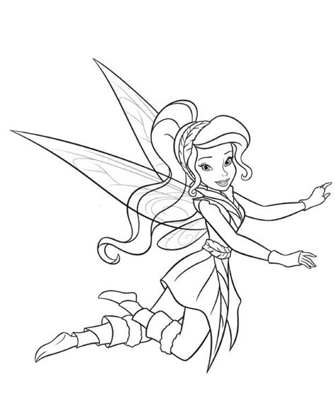 Disney Fairy Coloring Pages Printable Coloring Page
