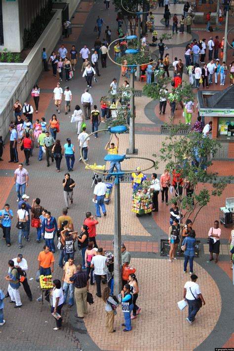 Lunchtime Crowd In Medellin Colombia Geographic Media