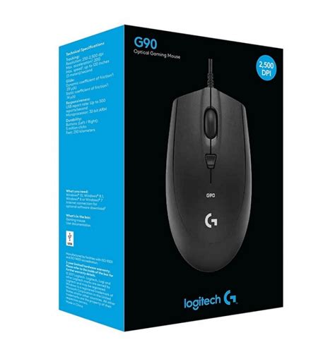 Logitech G90 Black Gaming Mouse