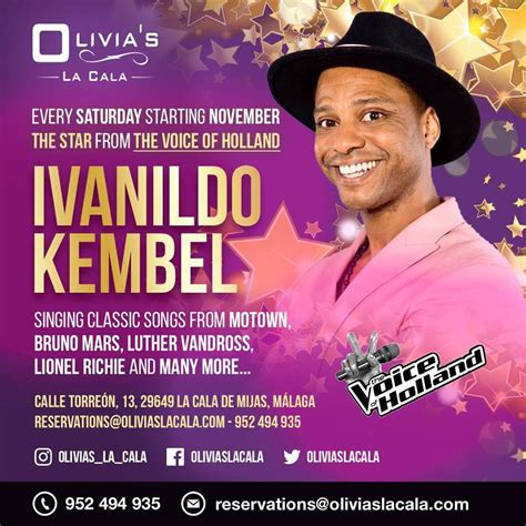 Ivanildo Kembel Live Every Saturday My Guide Marbella