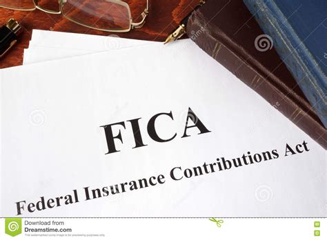 Последние твиты от the insurance act (@theinsuranceact). FICA Federal Insurance Contributions Act Stock Image - Image of business, fica: 81690041