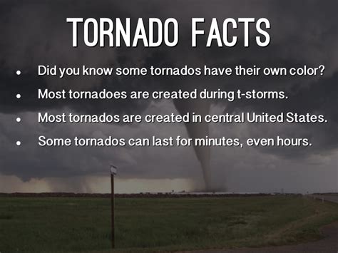 Tornado Facts By Victor Ignacio