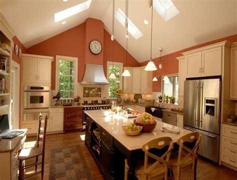 Kitchen cabinets with vaulted ceilings. Kitchen Lighting Ideas Vaulted Ceiling Kitchen Track ...