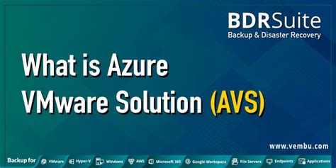 What Is Azure Vmware Solution Avs Bdrsuite