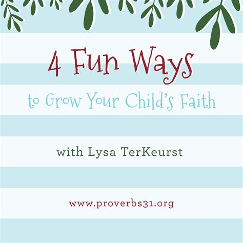 4 Fun Ways To Grow Your Childs Faith Faith Biblical Parenting The