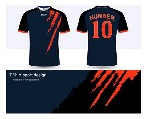 Plantilla De Maqueta Deportiva De Camiseta Y Camiseta De Fútbol Diseño