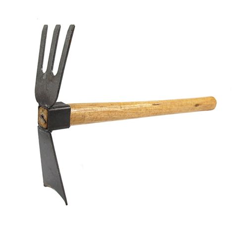 Garden Cultivator Hoe And Rake 2 In 1 Dual Headed H And Held Hoe And Rake Thickened Wooden H