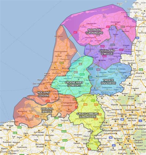 netherlands in 7 provinces geschiedenis nederland kaarten