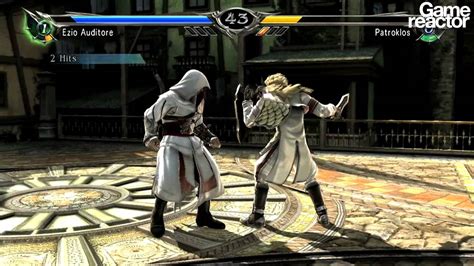 Soul Calibur V Ezio Auditore Vs Patroklos Gameplay Youtube