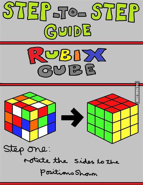 How To Solve The Rubix Cube In One Step 9gag