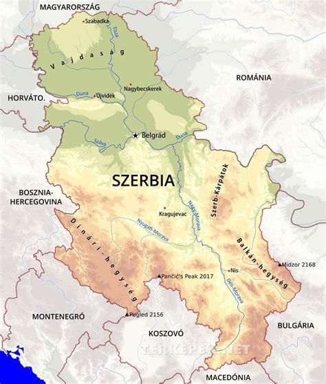 Budapesti és nagyvárosi címek esetén fontos megadni a kerület számát is! Szerbia térképek
