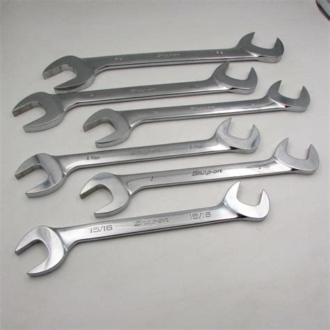 Snap On Tools Large 4 Way Open End Angle Wrench Set 1516 To 1 38 6