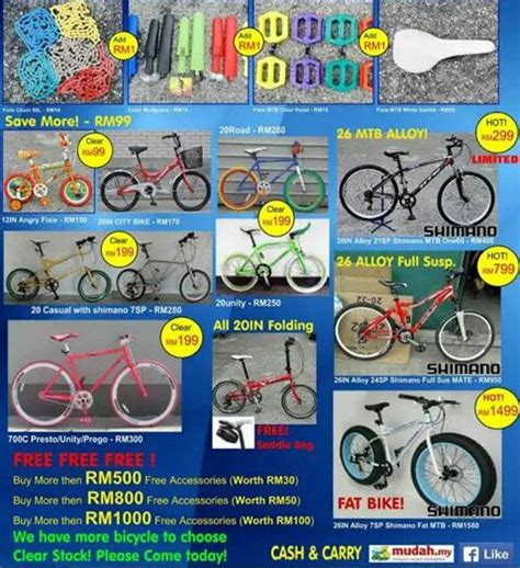 Check spelling or type a new query. HARGA BASIKAL FIXIE MTB GEAR FAT ALL BICYCLE PRICE | SZ MY ...