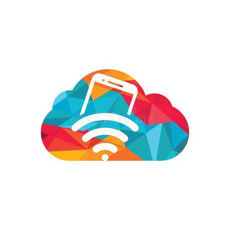 Internet Wifi Et La Conception De Logo Mobile Illustration De Vecteur