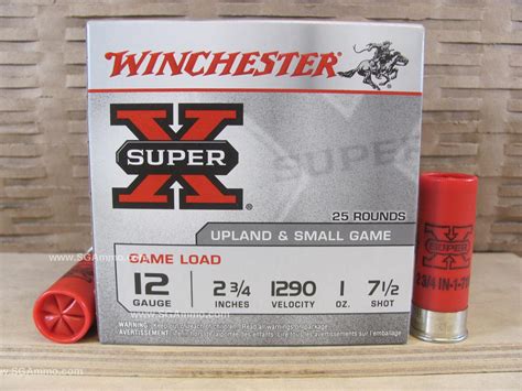 250 Round Case 12 Gauge 2 75 Inch 1 Oz 7 5 Shot 1290 FPS Winchester