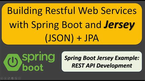 Spring Boot Building Restful Web Services With Jersey Json Jpa Spring Boot Jersey