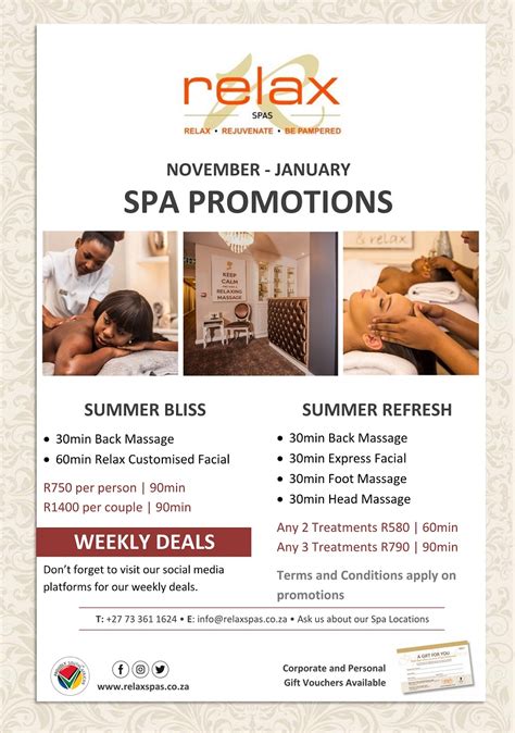 Relax In Room Spas And Spa Suites In Cape Town Monthly Spa Specials Massages Facials