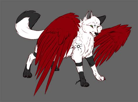 Winged Wolf Point Auction Closed By Adoptallthethings On Deviantart