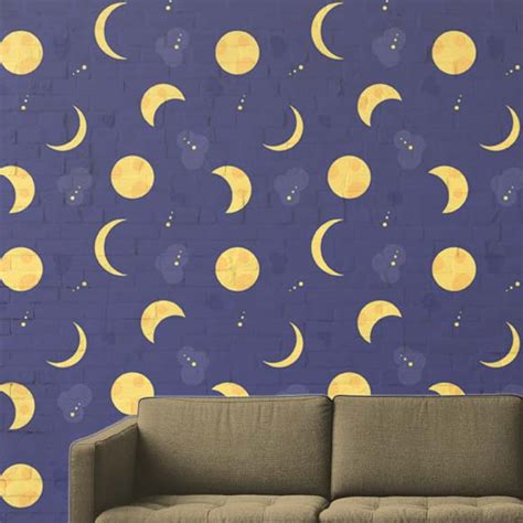 Moon Phases Royalty Free Vector Pattern And Images