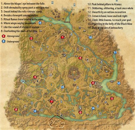 Eso Shadowfen Skyshards Guide Mmo Guides Walkthroughs And News