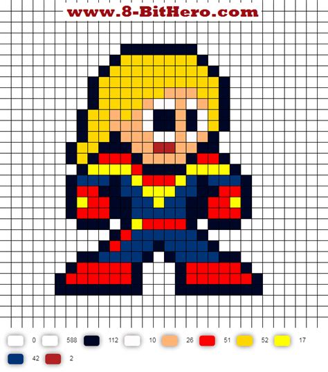 Pixel Art Facile Marvel