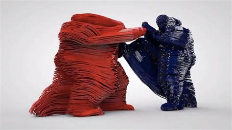 A Kick To The Chest Gets Frozen As A 3d Printed Motion Sculpture