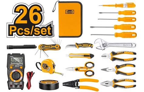 juego de herramientas para electricista kit de 26 piezas