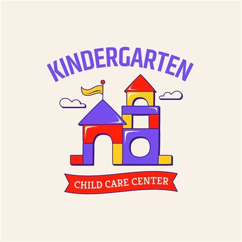 Free Vector Kindergarten Logo Design Template