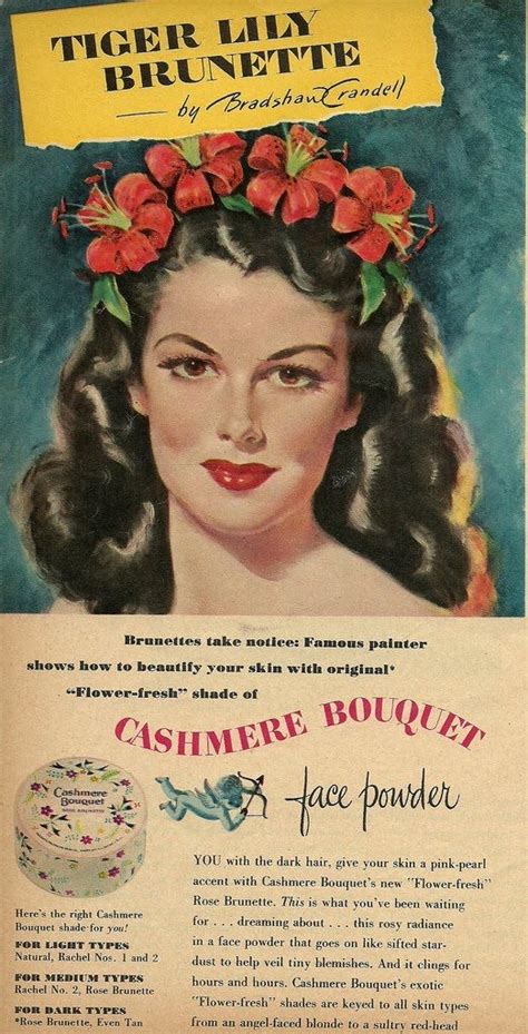 Cashmere Bouquet Face Powder Ad Pin Up Vintage Vintage Glamour