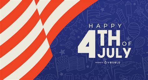 Happy 4th Of July Banner Template Vector Download
