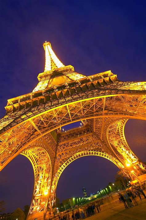 Eiffel Tower At Night Paris France Photograph By Carson Ganci