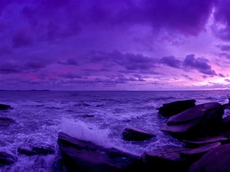 57 Purple Sunset Wallpaper