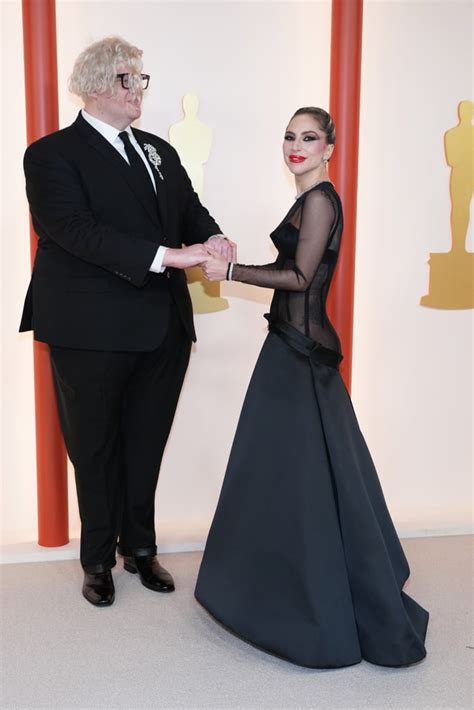 Lady Gagas Sheer Corset Versace Dress At The Oscars 2023 Popsugar