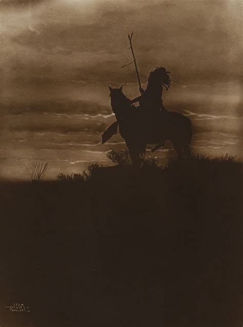 Native American On Horseback By Richard Throssel Native American