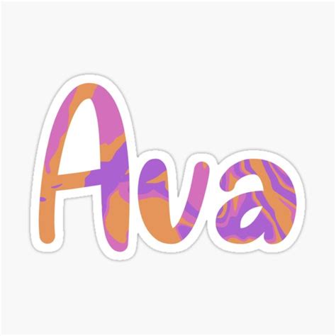 Ava Sticker For Sale By Kayla11203 Redbubble